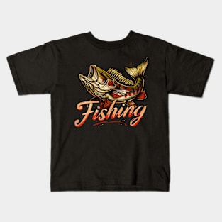 Fishing t-shirt Kids T-Shirt